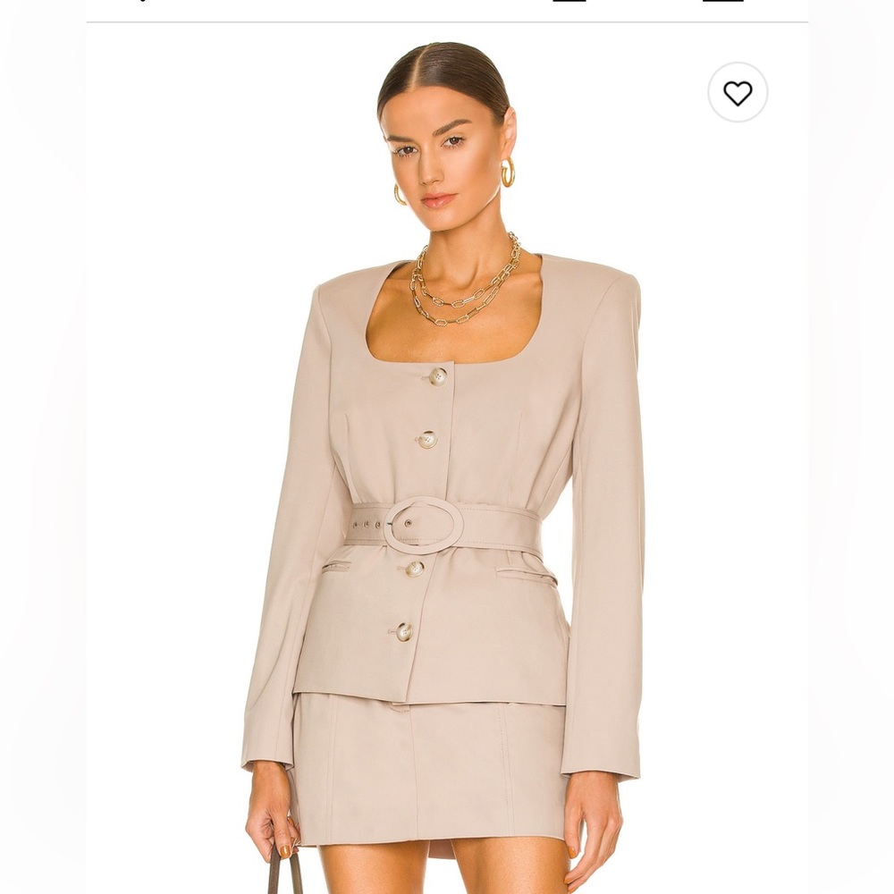 L’Agence FiFi belted blazer